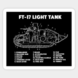 FT-17 Light Tank - WW1 Sticker